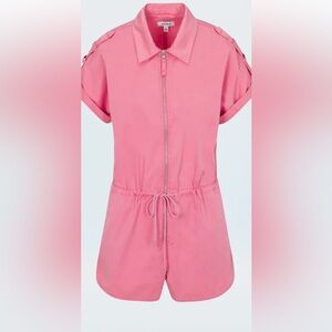 Pistola Meg Zip Front Romper Pink